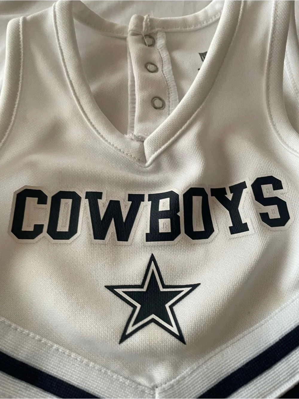 NFL Dallas Cowboys Girls’ Cheerleader Outfit, Sz 12 Mos